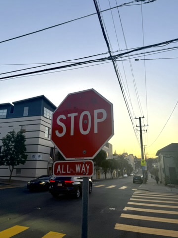 i didn't write that on the stop sign, but it definitely seems like something i would do